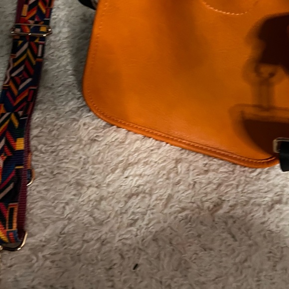 Mix & Match Mini Messenger Bag in Orange - Picture 5 of 11